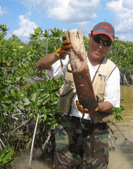 Edward Castaneda in the field